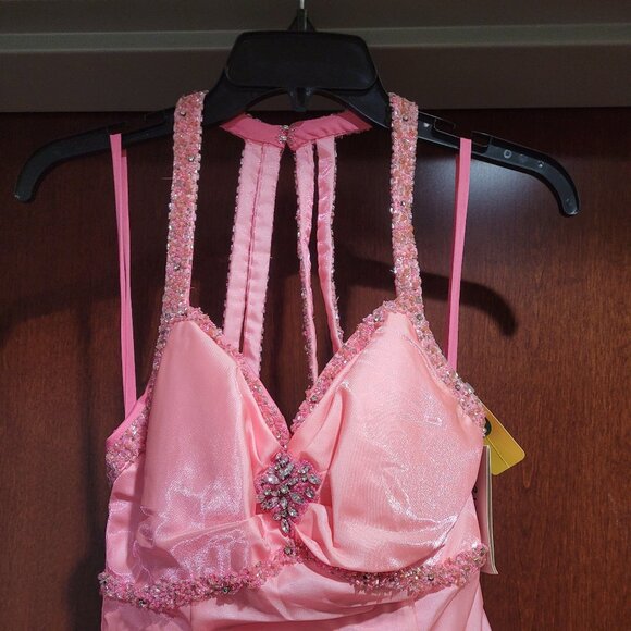 Serena 3150 Pink Prom Dress Size 2 - Picture 4 of 8